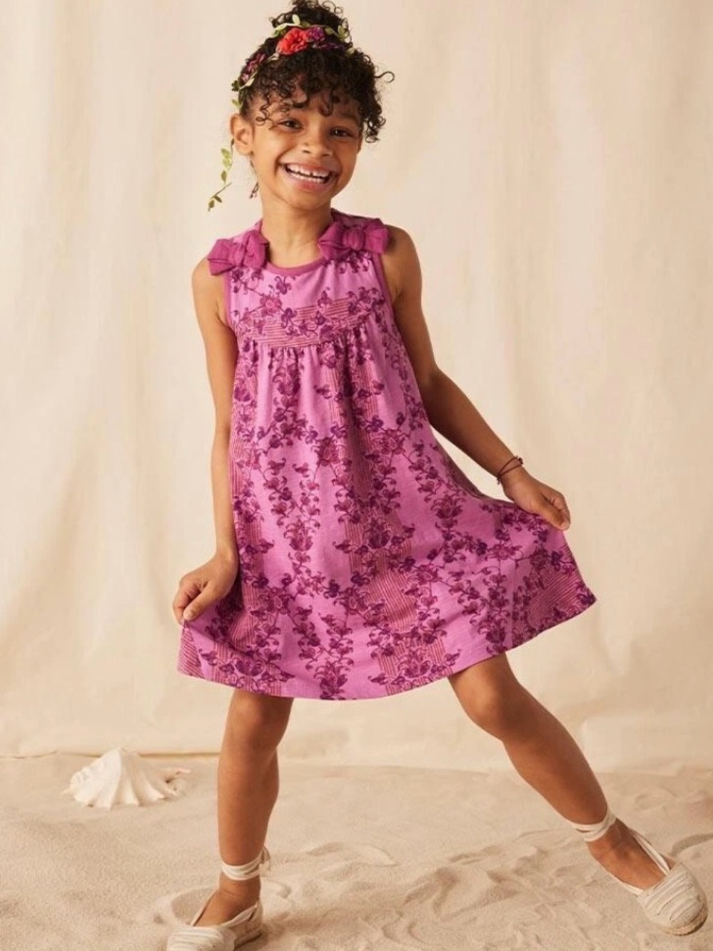 MATILDA JANE Enchanted Garden Clearwater Sleeveless Knit Cotton Dress - 8